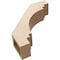 Ekena Millwork 5-inch W x 18-inch D x 18-inch H Pescadero Rough Cedar Woodgrain TimberThane Knee Brace, Primed BRCUR05X18X18PECRCPR - alternate 5